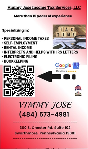 Vimmy Jose Income Tax Services, LLC - Philadelphia