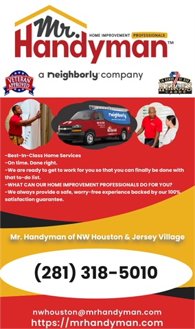 Mr. Handyman of NW Houston & Jersey Village