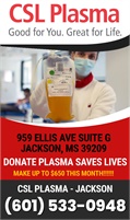 CSL Plasma - Jackson