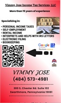Vimmy Jose Income Tax Services, LLC - Swarthmore