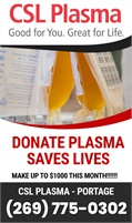 CSL Plasma - Portage