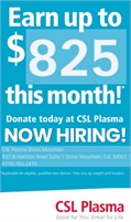 CSL Plasma - Stone Mountain